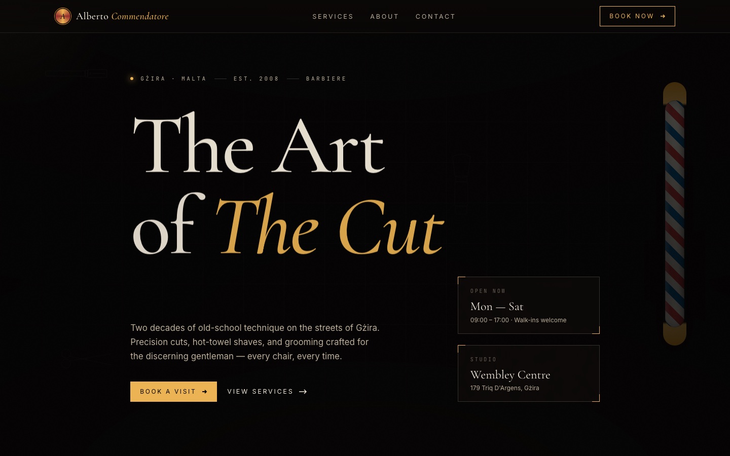 Live client website preview